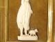 Pair of miniatures carved ivory bas-relief Dieppe Incroyable Merveilleuse XXth