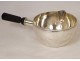 Large solid silver saucepan Minerva ebony handle PB 1149gr XIXth century