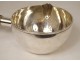 Large solid silver saucepan Minerva ebony handle PB 1149gr XIXth century
