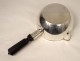 Large solid silver saucepan Minerva ebony handle PB 1149gr XIXth century