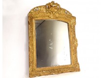 Regency mirror ice carved gilded wood frame shells flowers eighteenth century