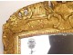 Regency mirror ice carved gilded wood frame shells flowers eighteenth century