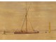 6 watercolors Paul Avril landscapes St Amant Martigues Hendaye Le Croisic XIXth