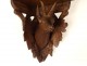 Small carved wood wall console Black Forest chamois foliage nineteenth