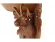 Small carved wood wall console Black Forest chamois foliage nineteenth