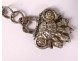 Sterling silver old man cape tie lion paws 16.14gr nineteenth