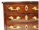 Small chest of drawers Regency mastery in purple wood marquetry stamped 18th