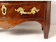 Small chest of drawers Regency mastery in purple wood marquetry stamped 18th