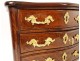 Small chest of drawers Regency mastery in purple wood marquetry stamped 18th