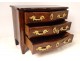 Small chest of drawers Regency mastery in purple wood marquetry stamped 18th