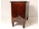 Small chest of drawers Regency mastery in purple wood marquetry stamped 18th