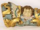 Element decoration altarpiece carved gilded polychrome head angel XVIIth