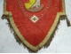 Processional banner Christ Virgin Mary embroidery thread gold silver XIXth