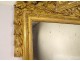 Large Louis XVI mirror carved gilded wood birds quiver torch XVIIIth