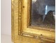 Large Louis XVI mirror carved gilded wood birds quiver torch XVIIIth