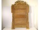 Large Louis XVI mirror carved gilded wood birds quiver torch XVIIIth