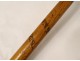 Old carved wood cane chamoix horn Interlaken Switzerland Alps nineteenth