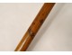 Old carved wood cane chamoix horn Interlaken Switzerland Alps nineteenth