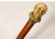 Old wooden cane bakelite knob portrait King Henri IV nineteenth century