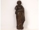 Small sculpture statuette wood carved character Saint Peter XVII