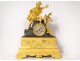 Restoration clock gilt bronze Christopher Columbus America XIXth century