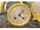 Restoration clock gilt bronze Christopher Columbus America XIXth century