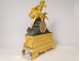 Restoration clock gilt bronze Christopher Columbus America XIXth century