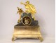 Restoration clock gilt bronze Christopher Columbus America XIXth century