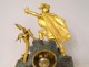 Restoration clock gilt bronze Christopher Columbus America XIXth century