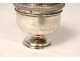 Sick ciborium ointment jar solid silver Minerva Chevron cross nineteenth