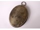 Reliquary oval silver metal Saints Vincent André Antoine XIXth century