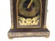 Religious clock blackened wood Boulle Raingo Brothers 19th century bronze marquetry