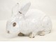 Rabbit sculpture earthenware pottery Bavent 19th
