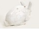 Rabbit sculpture earthenware pottery Bavent 19th