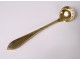 Silver vermeillé mustard spoon Old goldsmith Schuler 17gr XIXth