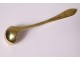 Silver vermeillé mustard spoon Old goldsmith Schuler 17gr XIXth