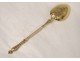 12 teaspoons sugar tongs silver vermeil goldsmith Surot 203gr nineteenth