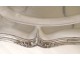 Large solid silver dish Minerva goldsmith Puiforcat 1261gr nineteenth monogram