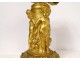 Large gilded bronze incense burner Victor Raulin cherubs Amours faunes XIXth