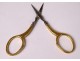 Sewing kit scissors dice 18K solid gold eagle head ivory case nineteenth