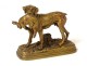 Bronze sculpture Alfred Dubucand dog hunting animal hare nineteenth century