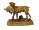 Bronze sculpture Alfred Dubucand dog hunting animal hare nineteenth century