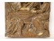 Carved panel bas-relief Jesus Christ pilgrims disciples Emmaüs XIXth