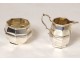 Coffee service 3PC sterling silver English Birmingham Mappin &amp; Webb 403gr XXth