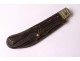 Hunter&#39;s knife carved horn handle hunting rifle late 19th century