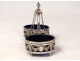 Louis XVI double salt cellar sterling silver Farmers General XVIIIth