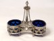 Louis XVI double salt cellar sterling silver Farmers General XVIIIth