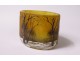 Small miniature cup Daum Nancy snowy landscape trees Art Nouveau XIXth