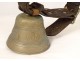 Bronze cow bell Albertano Frères Bulle Suisse twentieth century crowns