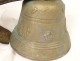 Bronze cow bell Albertano Frères Bulle Suisse twentieth century crowns